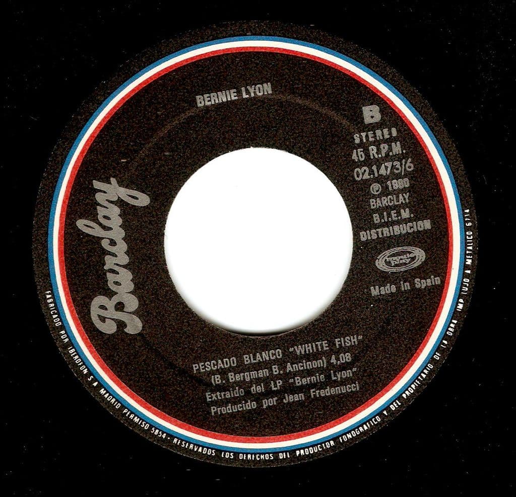 BERNIE LYON Hell Vinyl Record 7 Inch Spanish Barclay 1980